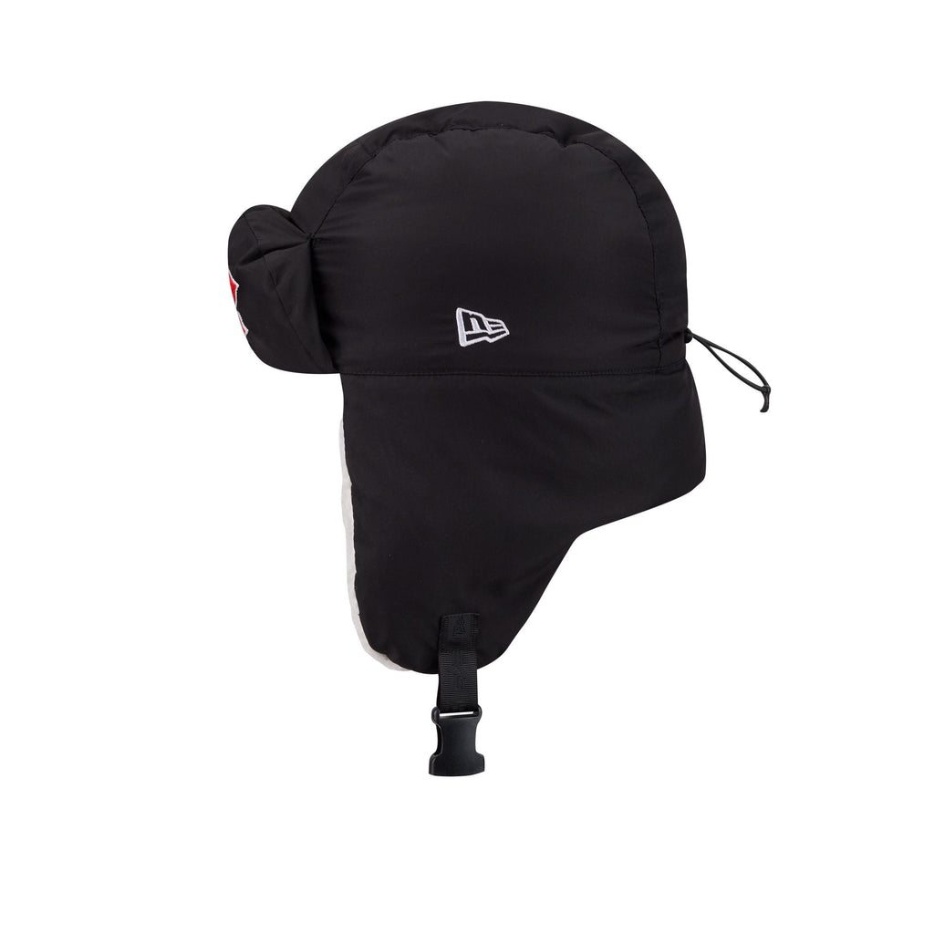 Alpha Industries x Boston Red Sox Black Puffer Trapper Hat
